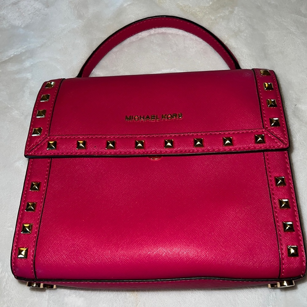 MICHAEL KORS hot pink hand/shoulder bag nwot